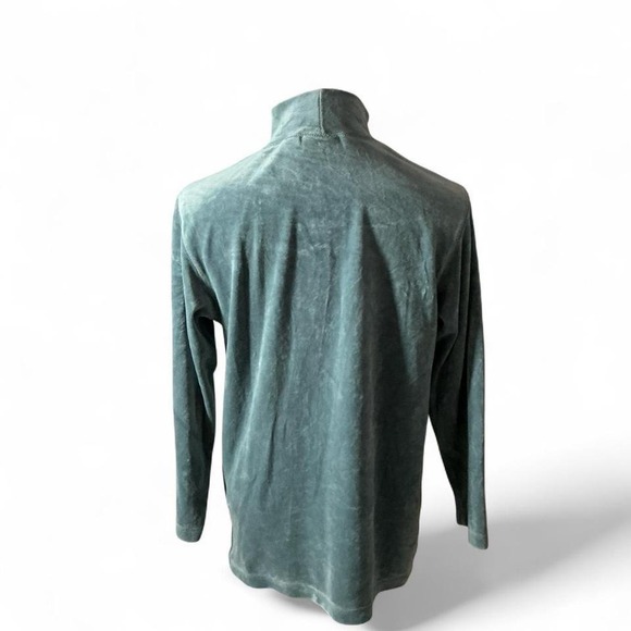 Eddie Bauer Women's Long Sleeve‎ Turtleneck Top Size S Velvet burnout - Picture 2 of 6